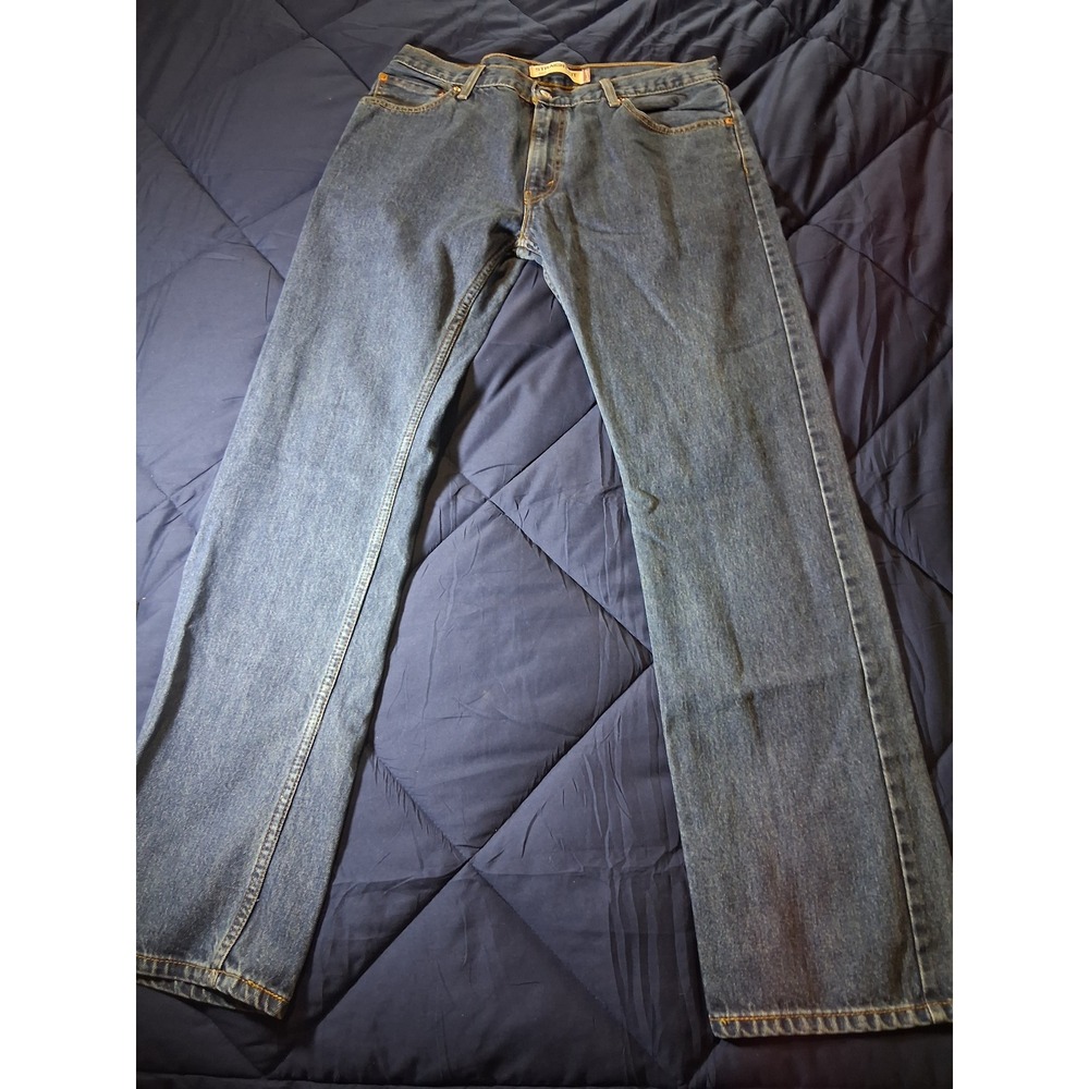 Levis‎ 505 Straight Fit Mens Jeans 36x34 Blue Medium Wash Denim Pants